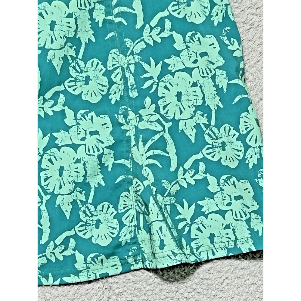 Rip Skirt Sport Skirt Womens Medium Hawaiian Bright Teal Poly Stretch Surf Beach - Picture 8 of 8